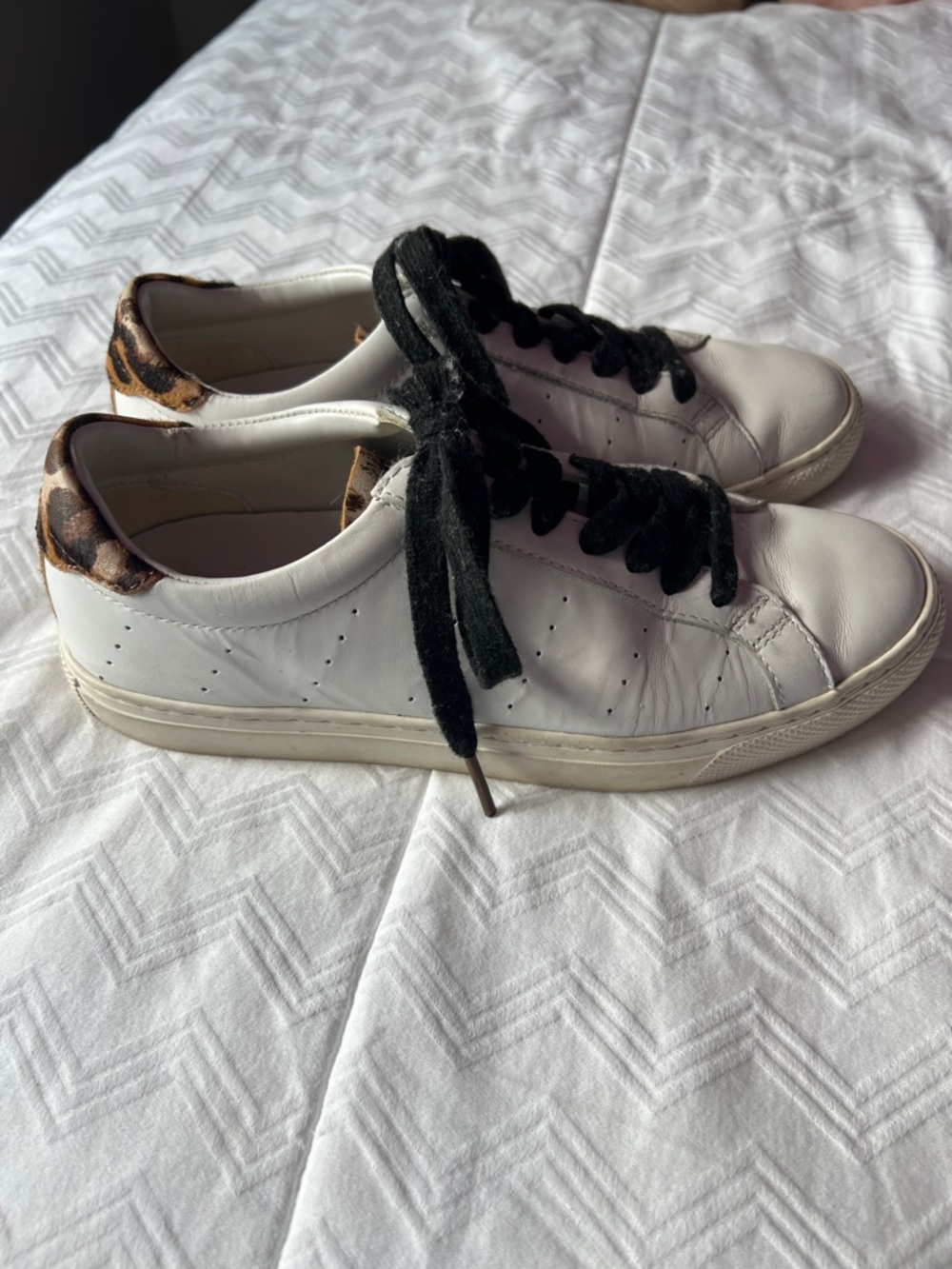 J. Crew Saturday Sneaker with Leopard detail
